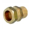 Niples Maschio Bicono Rame Ogiva In Ottone. 1"X22
