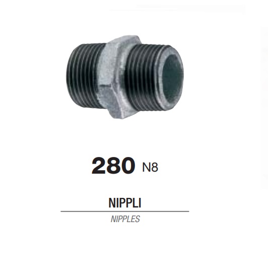 Niples Zincato Da 4" Fig. 280 Nz4