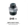 Niples Ridotta MM Figura 245 Zincata. 2"X1"