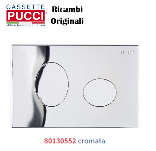 Placca Eco Pucci Ellisse 280X180 Cromata