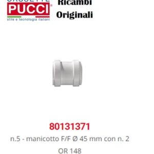 Manicotto F/F Dm 45Mm Con 2 Or 148 Pz. 1  P-1371