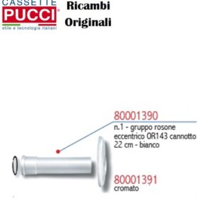 Gruppo Rosone Ecc. Or 143 Can.22 Cm. Bianco Conf.1  P-1390