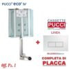 Cassetta Pucci Eco Incasso 9 lt.  Con  Placca Linea  Bianca 0560