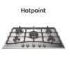 Piano Cottura In Acciaio 75 Cm - Hotpoint  Pcn752Tixhar