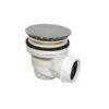 Piletta Doccia Plastica Bianca C/Tappo Cromato Est 90X60 Foro  Pdsp90Hd40