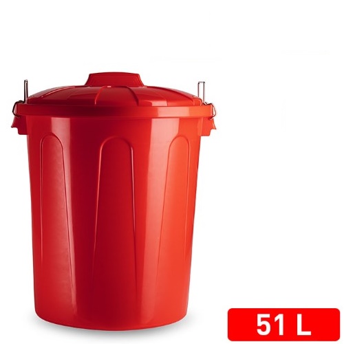 Bidone 51 L Rosso Pf-1115207