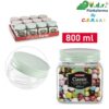 Barattolo Quadrato Classic 800 Ml Surt Vrm
Set Da 12 Pezzi  Pf-143101A