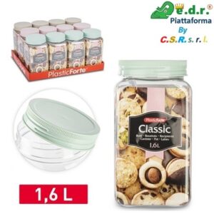 Barattolo quadrato Classic 1,6 L SURT VRM
Set da 12 pezzi  PF-143111A