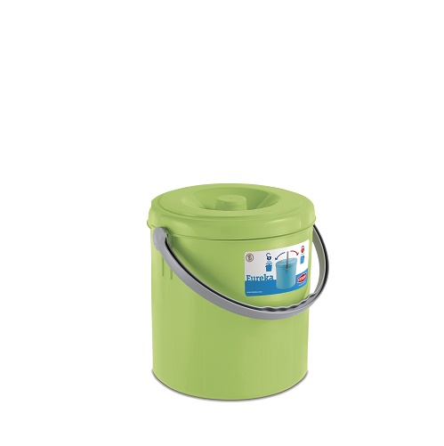 Pattumiera "Eureka" C/Cop.Lt.15 Verde Primavera Pf20160