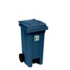 Bidone Carrellato Lt 120 Con Pedale Grigio Ferro  Pf25706