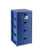 Cassettiera Elegance 4 Cassetti Blu Navy  Pf30406