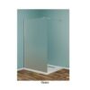 Box Doccia Strass Profilo Walk - In Cromo Vetro 6 mm. 148150 Cm. Opaco