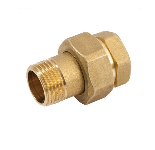 Raccordo 3 Pezzi MF Sede Conica Ottone Giallo. 1"
