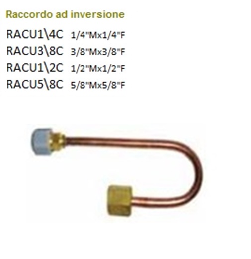 Raccordo Inve.5/8"Mx5/8"F Racu58C