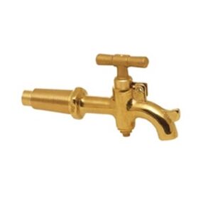 Rubinetto Botte Mm. 16 N° 4 Porta Lucchetto Giallo  Rbl16