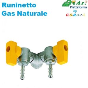 Rubinetto Sqadra Dopppio a Y uscita D. 1/2" attacco GPL  RGSYDGPL