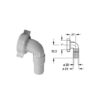 Raccordo Lavatrice Bianco 1"  Rplbh