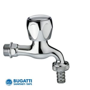 Rubinetto Singolo 1/2" X 3/4"  Con Portagomma Economico  RPTPE