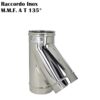 Raccordo A T 135°   Inox D. 180  Rt135180