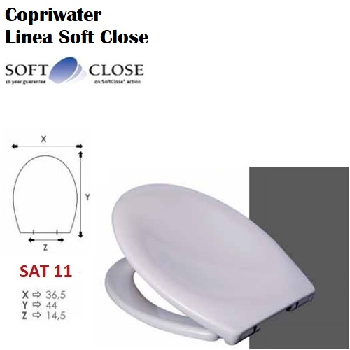 Copriwater Sedile Wc Soft Close Termoindurente.