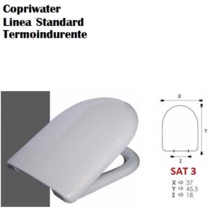 Sat 3 Copriwater Termoindurente  X5 Articolo In Promo Sat3