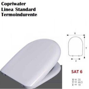 Sat 6 Copriwater Termoindurente  X5 Articolo In Promo Sat6