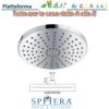 Soffione doccia Chelsea Abs Attacco 1/2" F Con snodo Anticalcare. 25X25