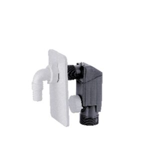 Sifone Inc.Lav Pvc Placca Bianca Mm40  SILPVCB40