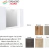 Specchio da Bagno Smile Da 80 Cm Con 2 Anta. Bengala