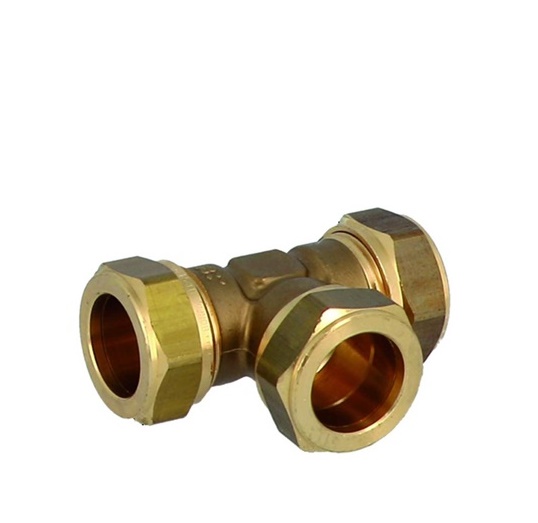 Tee Tre Lati 18X18X18 A Stringere Ogiva In Ottone T18Oo