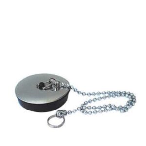 Tappo Gomma Nera+Ros Inox Mm 47  TCNRI47