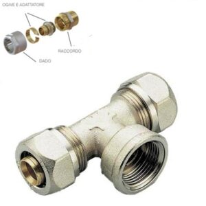 Tee Femmina Multistrato Smontabile D.1/2"X16  TF12X16MS