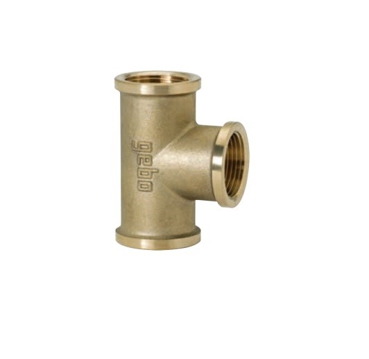 Raccordo Tre Vie Tee Ottone Giallo. 1/4"