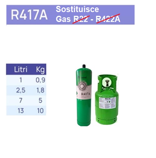 Bombola Gas Freon. R417 Da 12 Kg