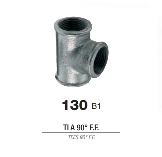 Tee Figura 130 Zincata 2"