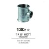 Tee Ridotta Figura 130R Zincata. 2"X1"1/4"