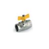 Valvola Gas Sfera Farfalla FF Presa Pressione. 3/4"