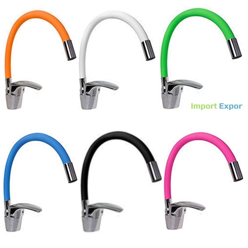 Miscelatore Cucina Corpo Cromo Canna Alta Regolabile Import.