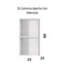 Colonna Mobile Bagno Dream Aperto 1 Ripiano.