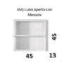 Cubo Mobile Bagno Dream Aperto con Mensola.