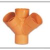 Braga A Scagno Pvc  a VEE 45° Arancio.