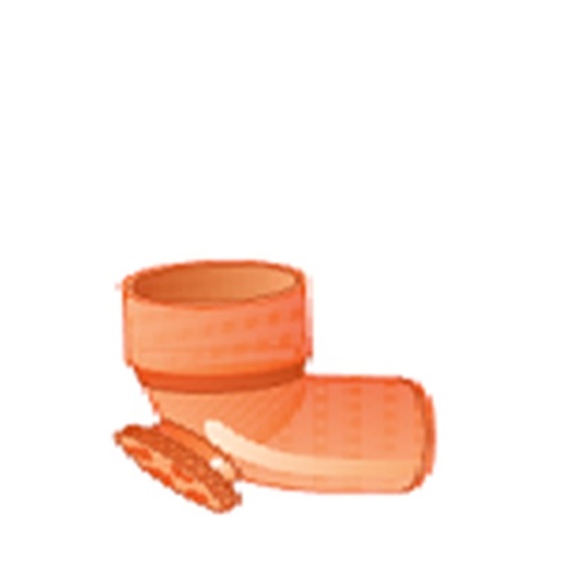 Curva Chiusa Pvc Arancio 87°30' Con Ispezione in Testata.