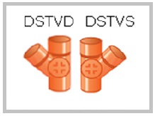 Derivazone A Vee 45° Con Tappo Di Ispezione Da 100 Sx  Dstvs45100
