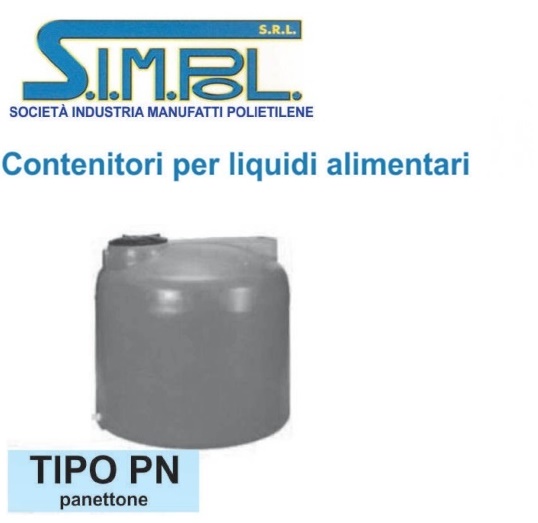 Serbatoio Simpol Cilindrico Verticale Serie Panettone