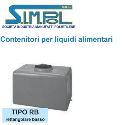 Serbatoio Simpol Rettangolare Basso.