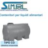 Serbatoio Simpol Orizzontale Porcellino. 1500 Lt