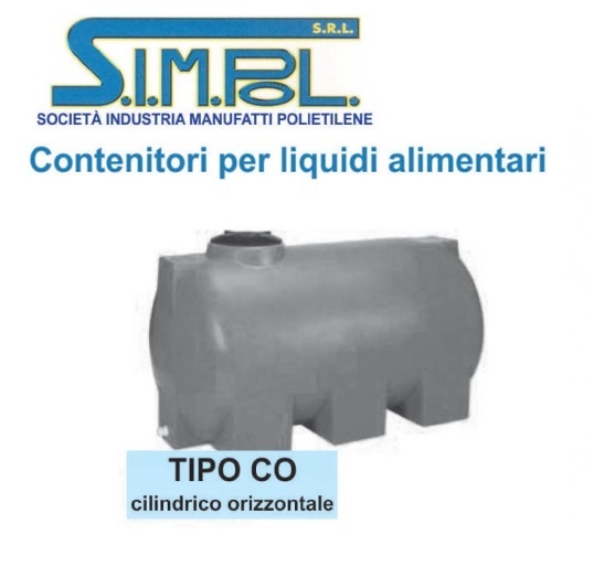 Serbatoio Simpol Orizzontale Porcellino. 5000 Lt