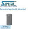 Serbatoio Simpol Cilindrico Verticale. 250 Lt