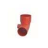 Curva 90° Wc Uscita Pvc Gomito Arancio 1 Chiamata Laterale. 100 x Wc Usc 50 Sx