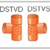 Tronchetto Ispezione a Squadra Pvc Arancio con Tappo a Vite. 160